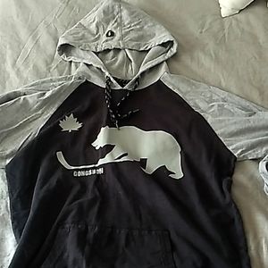 Gongshow Hockey hooded long sleeve. Size Large